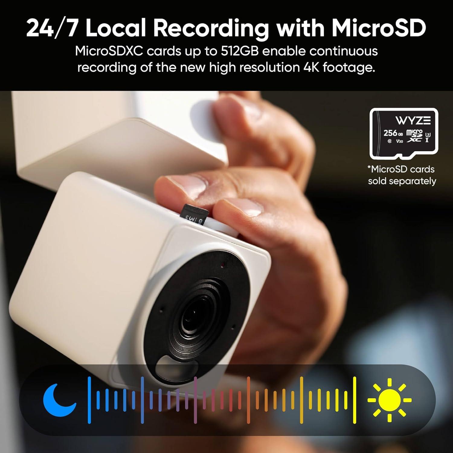 imageWYZE Cam Pan v4 4K Smart Security Camera AI IndoorOutdoor Cameras for Home Security Baby ampamp Pet Color Night Vision 360 PanTilt8 x Digital Zoom 24G ampamp 5G Works with Alexa ampamp Google Assistant