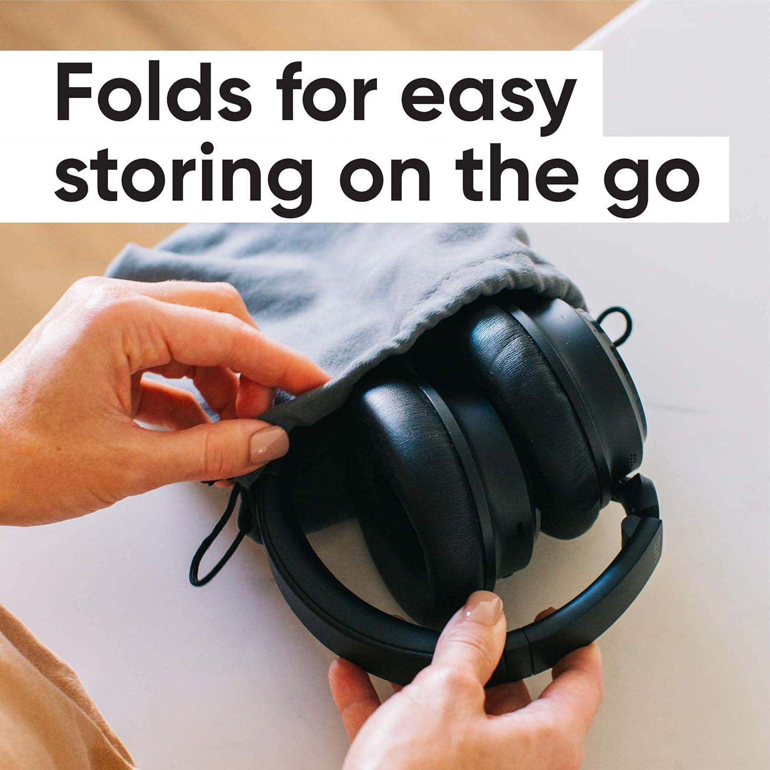 imageWyze Bluetooth 50 Headphones Over The Ear Headphones with Active Noise Cancellation HighFidelity Sound Transparency Mode Alexa Builtin BlackBlack