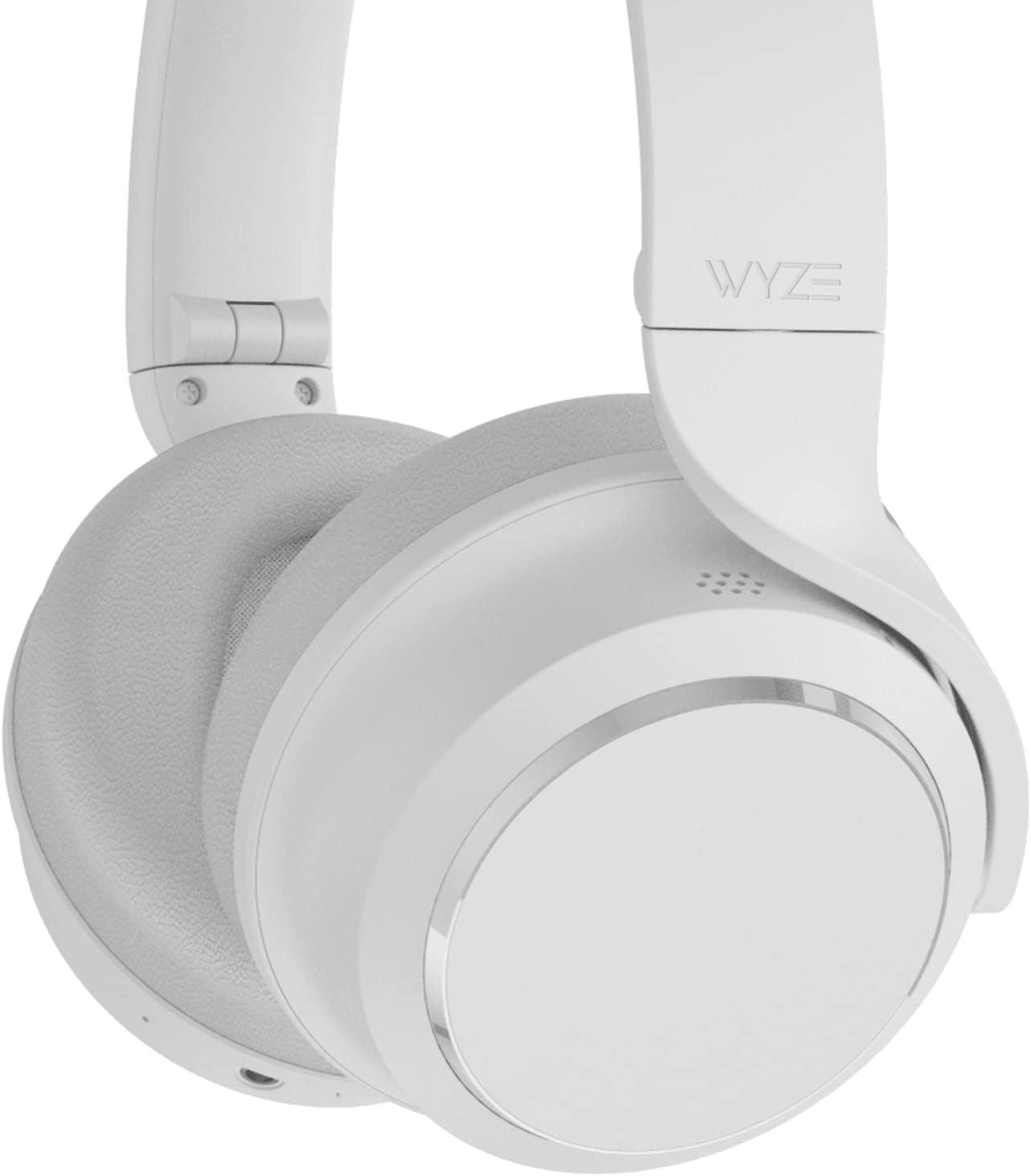 imageWyze Bluetooth 50 Headphones Over The Ear Headphones with Active Noise Cancellation HighFidelity Sound Transparency Mode Alexa Builtin BlackWhite
