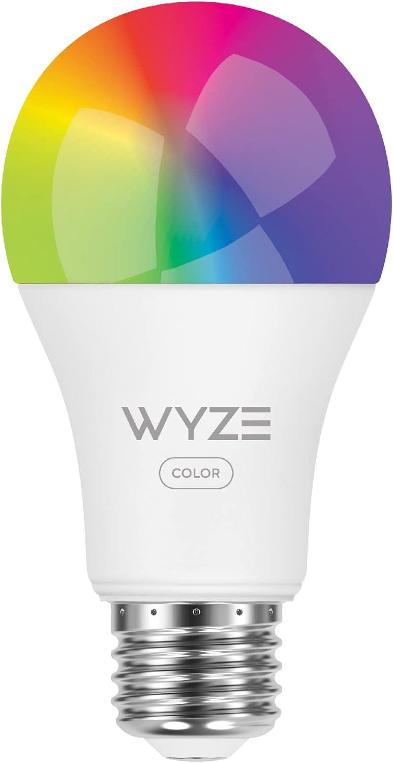 imageWyze Bulb Color 1100 Lumen WiFi RGB and Tunable White A19 Smart Bulb Works with Alexa and Google Assistant OnePack  A Certified for Humans DeviceColor