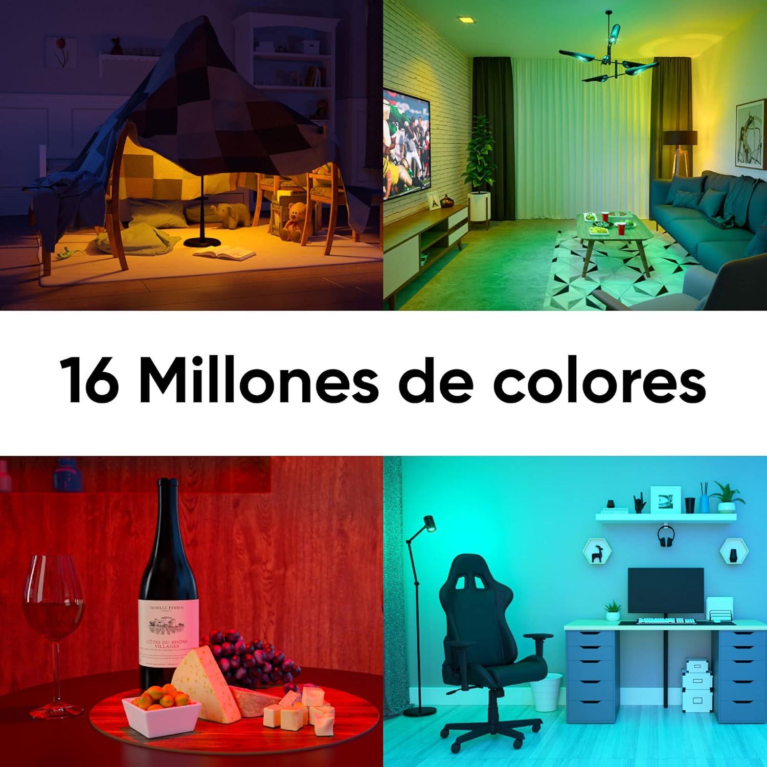 imageWyze Bulb Color 1100 Lumen WiFi RGB and Tunable White A19 Smart Bulb Works with Alexa and Google Assistant OnePack  A Certified for Humans DeviceColor