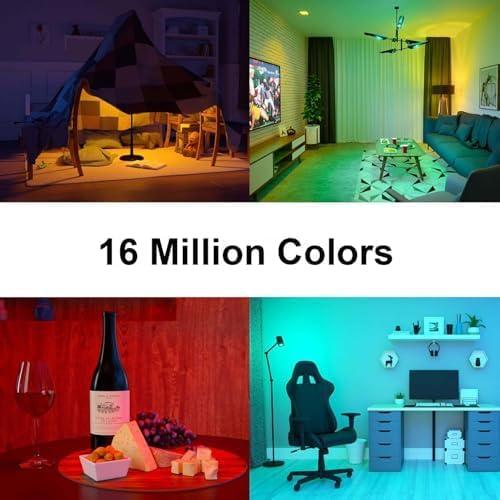 imageWyze Bulb Color 1100 Lumen WiFi RGB and Tunable White A19 Smart Bulb Works with Alexa and Google Assistant TwoPackColor
