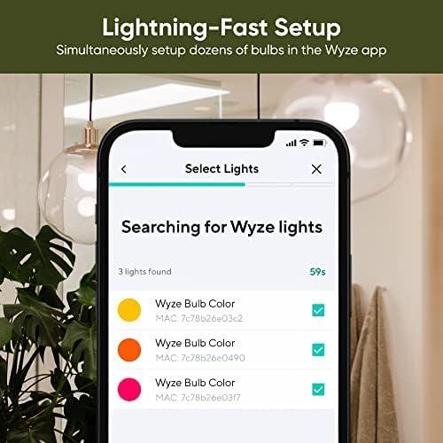 imageWyze Bulb Color 1100 Lumen WiFi RGB and Tunable White A19 Smart Bulb Works with Alexa and Google Assistant TwoPackColor