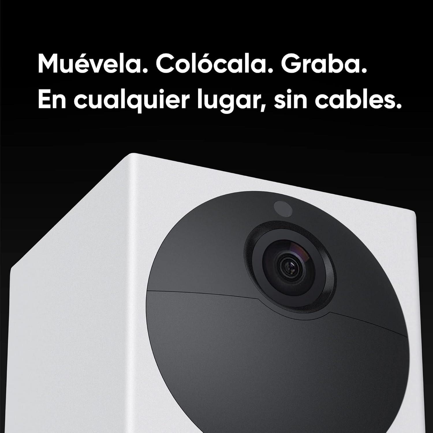 imageWyze Cam Outdoor Starter Bundle Base Station and 1 Cam 1080p HD IndoorOutdoor WireFree Smart Home Camera with Night Vision 2Way Audio Works with Alexa ampamp Google Assistant White with Camo Skin