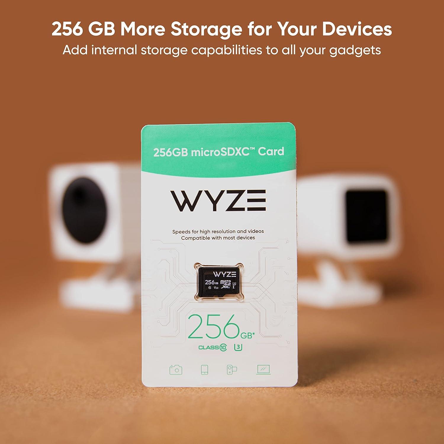 imageWyze Expandable Storage 32GB MicroSDHC Card Class 10 Black256GB