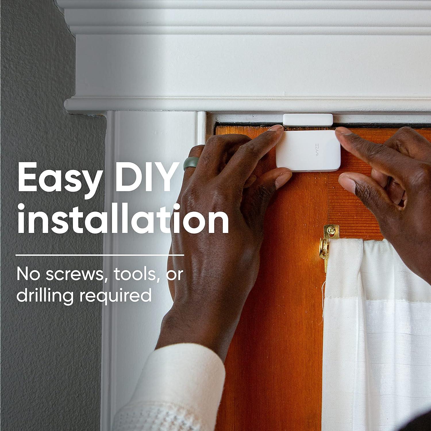 imageWyze Home Security System Sense v2 Core Kit with Hub Keypad Motion Entry Sensors 2 with Wyze Cam v3 IndoorOutdoor Camera 6 Month Subscription Included