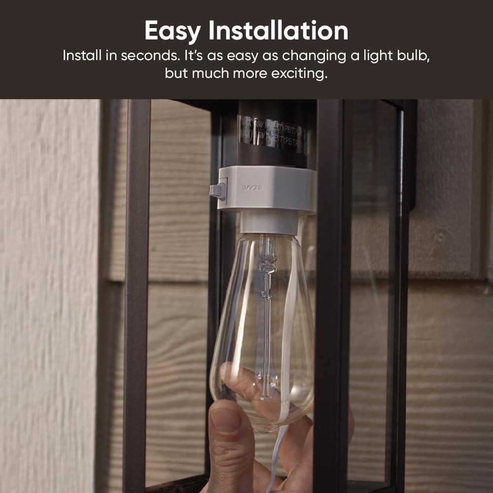 imageWyze Lamp Socket Power Adapter for Wyze Cam v3v4 Camera Sold SeparatelyLamp Socket v2