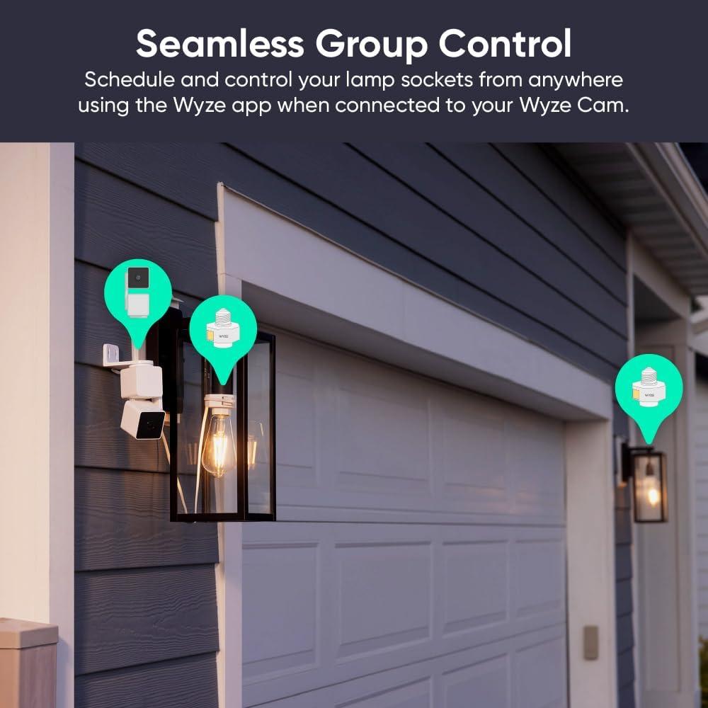 imageWyze Lamp Socket Power Adapter for Wyze Cam v3v4 Camera Sold SeparatelyLamp Socket v2