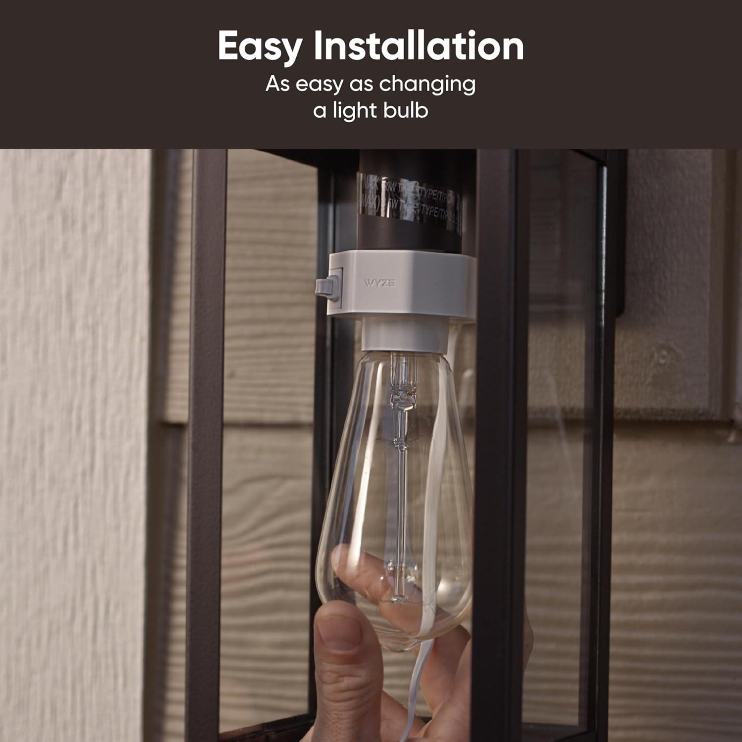 imageWyze Lamp Socket Power Adapter for Wyze Cam v3v4 Camera Sold SeparatelyWyze Lamp Socket