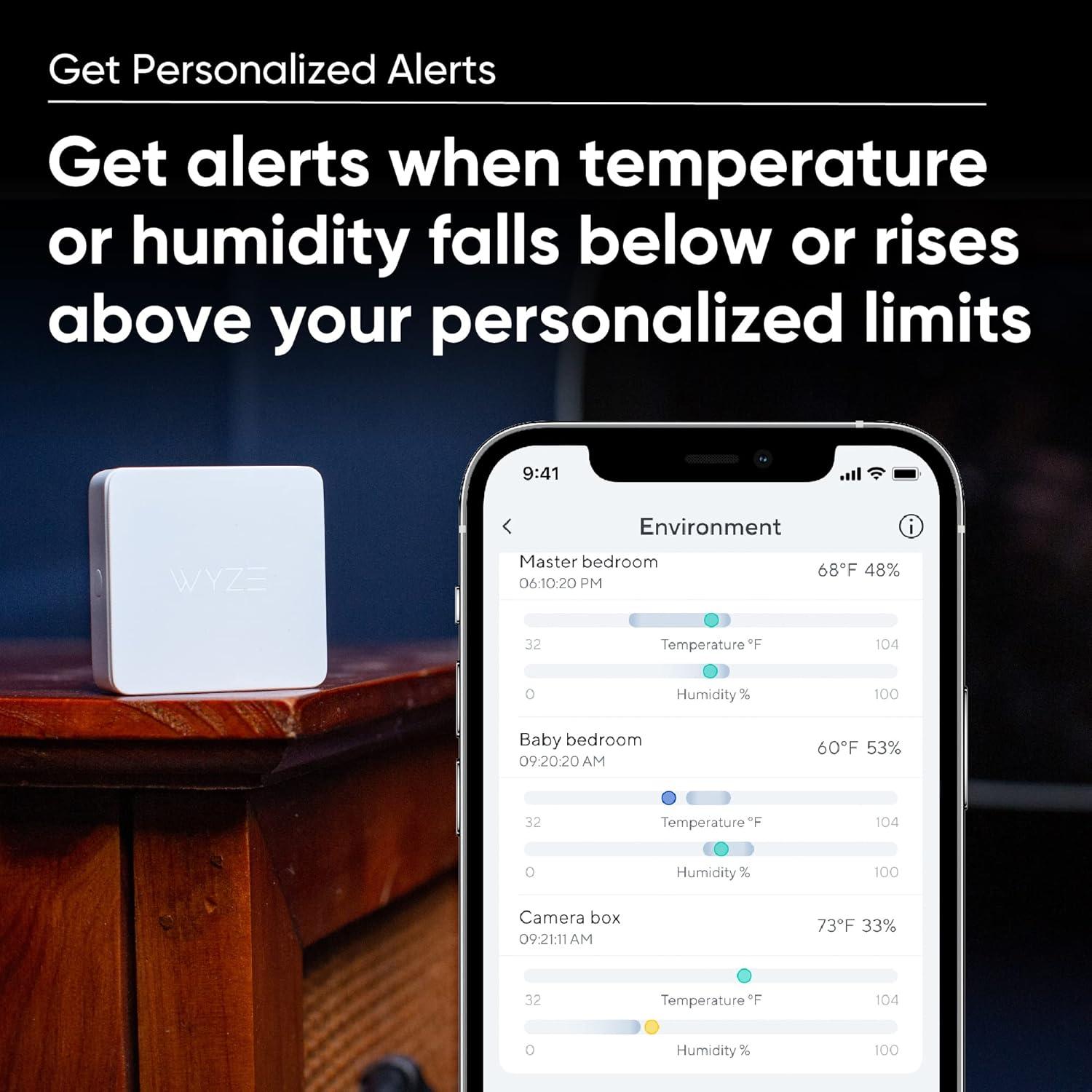 imageWyze Leak Sensor 3 Pack and Single ProbeSensor