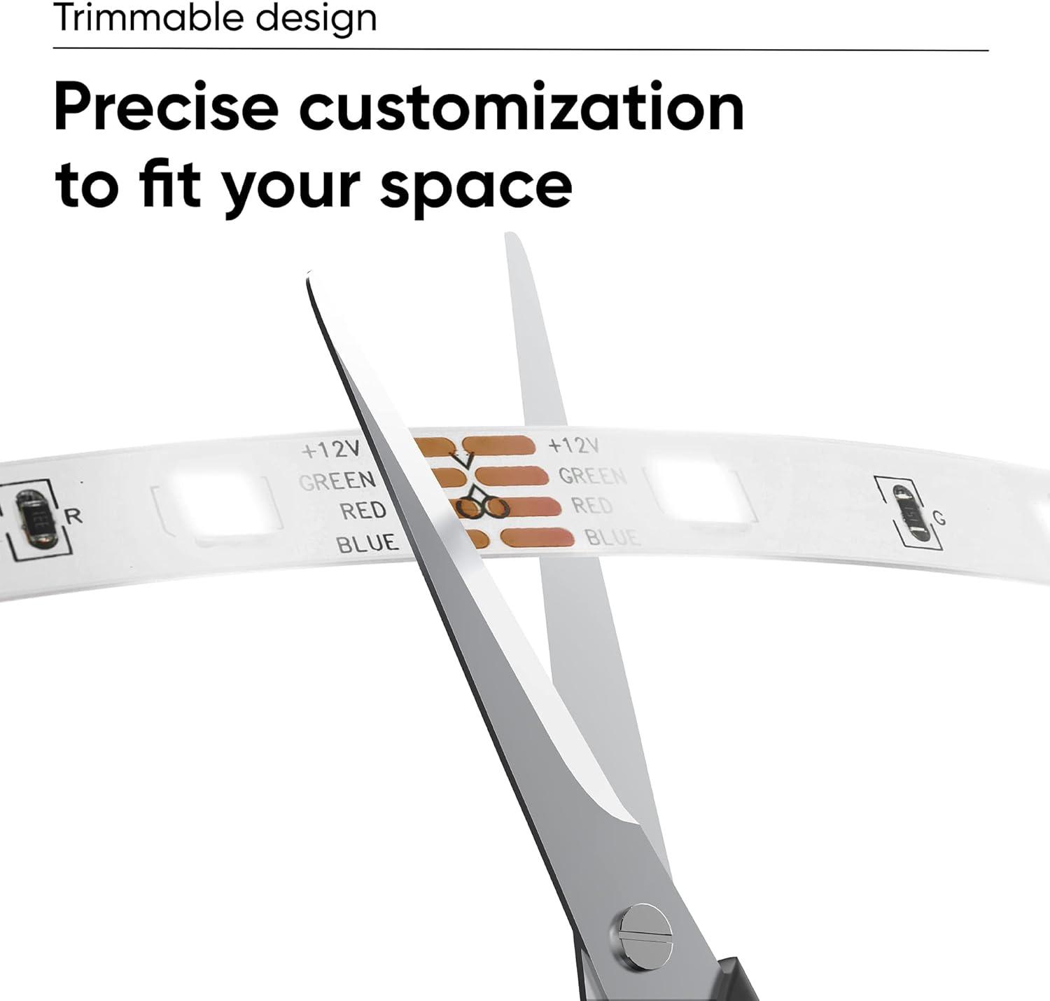 imageWyze Light Strip 328ft WiFi LED Strip Lights 16 Million Colors RGB with App Control and Sync to Music for Home Kitchen TV Party Compatible with Alexa and Google Assistant 2 Rolls of 164ft328ft