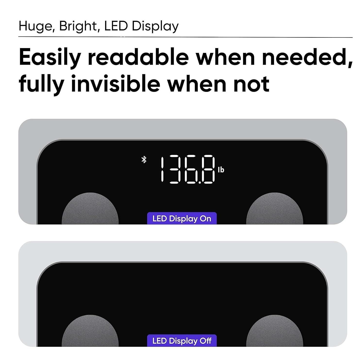 imageWyze Smart Scale X  Digital Bathroom Scale for Body Weight BMI Body Fat Muscle Mass Heart Rate Monitor  Sync with Health Apps  Body Composition Analyzer for People Baby ampamp Pet 400 lbs BlackWyze Scale S Black