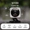 imageWYZE Cam v4 25K HD WiFi Smart Home Security Camera IndoorOutdoor PetBaby Monitor Motion Activated SpotlightSiren Color Night Vision 2Way Audio Works with Alexa ampamp Google Wired GreyGrey