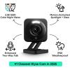 imageWYZE Cam v4 25K HD WiFi Smart Home Security Camera IndoorOutdoor PetBaby Monitor Motion Activated SpotlightSiren Color Night Vision 2Way Audio Works with Alexa ampamp Google Wired GreyBlack