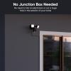 imageWYZE Floodlight Camera v2 with Plugin Mount 2K HD Outdoor Security Camera Color Night Vision Motion Activated Electrical Box with 20ft WeatherResistant Power Cable Easy Installation Black