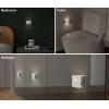 imageWYZE Rechargeable Night Lights with Dusk to Dawn ampamp Motion Sensors Warm ampamp Soft White Stair Lights for Bathroom Hallway Linkable Magnetic Mount 3 Pack3 Pack