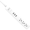 imageWYZE Surge Protector 3 USB Ports 3Outlets 15A Overload Protection 4ft Power Cord Work from Home UL and FCC Certified WhiteSurge Protector