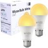 imageWyze Bulb White 800 Lumen 90CRI WiFi TunableWhite A19 Smart Light Bulb Compatible with Alexa and Google Assistant TwoPack2 Pack