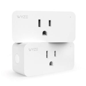 imageWyze Plug 24GHz WiFi Smart Plug Works with Alexa Google Assistant IFTTT No Hub Required TwoPack WhiteTwoPack