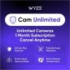 imageWyze Security Plan  Cam Unlimited  Unlimited Cameras  1 Month Subscription Full AI features  Facial Recognition for Friendly Faces  Smart Detection for Person Pet Package Vehicle and Glass Break  Security Surveillance and Monitoring  Rolling 14 Days Event Video Recording  Activation Required  Cancel Anytime1 Month  Unlimited Cameras