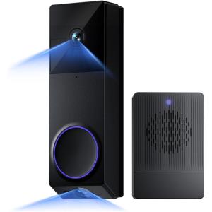 imageWYZE Wireless Duo Cam Video Doorbell Chime Included Battery Powered 2K Full HD Video 2 Cameras People and Package 2Way Audio Color Night VisionNew VersionWireless Duo Cam Doorbell Camera