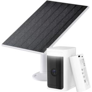 imageWYZE Wireless OutdoorIndoor Battery Security Camera 25K HDR Color Night Vision Motion Detection SpotlightampampSiren 2Way Audio AlexaampampGoogle Assistant Compatible Solar Panel for Solar ChargingWhite