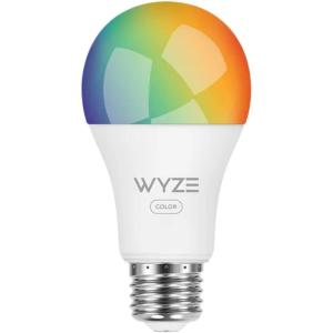 imageWyze Bulb Color 1100 Lumen WiFi RGB and Tunable White A19 Smart Bulb Works with Alexa and Google Assistant OnePack  A Certified for Humans DeviceColor