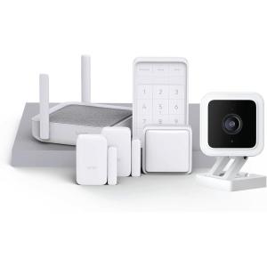 imageWyze Home Security System Sense v2 Core Kit with Hub Keypad Motion Entry Sensors 2 with Wyze Cam v3 IndoorOutdoor Camera 6 Month Subscription Included