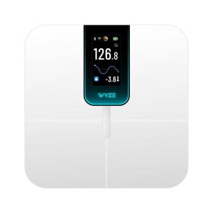 imageWyze Smart Scale Scale for Body Weight Digital Bathroom Scale for Body Fat BMI and Heart Rate Body Composition Analyzer with App Batteries Included Bluetooth 400 lb BlackWyze Scale Ultra White  FSAHSA Eligible