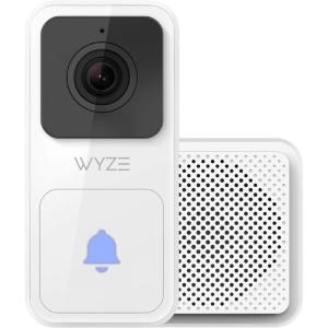 imageWYZE Video Doorbell with Chime Horizontal Wedge Included 1080p HD Video 34 Aspect Ratio 34 HeadtoToe View 2Way Audio Night Vision Hardwired Works with Alexa ampamp Google Assistant
