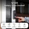 imageWyze Battery Video Doorbell Wireless Camera 1536x1536 HD with Color Night Vision 2Way Audio 11 HeadtoToe View PersonVehiclePackage Monitor WireFreeWired Option 1 Minute Easy Setup