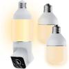 imageBundle of WYZE Bulb Cam Security Camera and 2 Pack of Accessory Bulbs 2K HD Security Cameras Wireless Outdoor Indoor Dimmable 800 Lumens LED Bulb Soft White 3000k E26 BaseBulb Cam2 Extra Bulbs